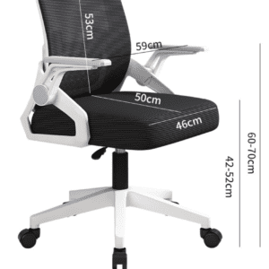 Silla Ejecutiva Mesh Reclinable Blanco/Negra YT-588